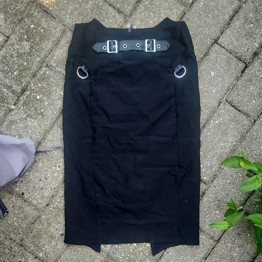 Killstar Black Belted Skirt